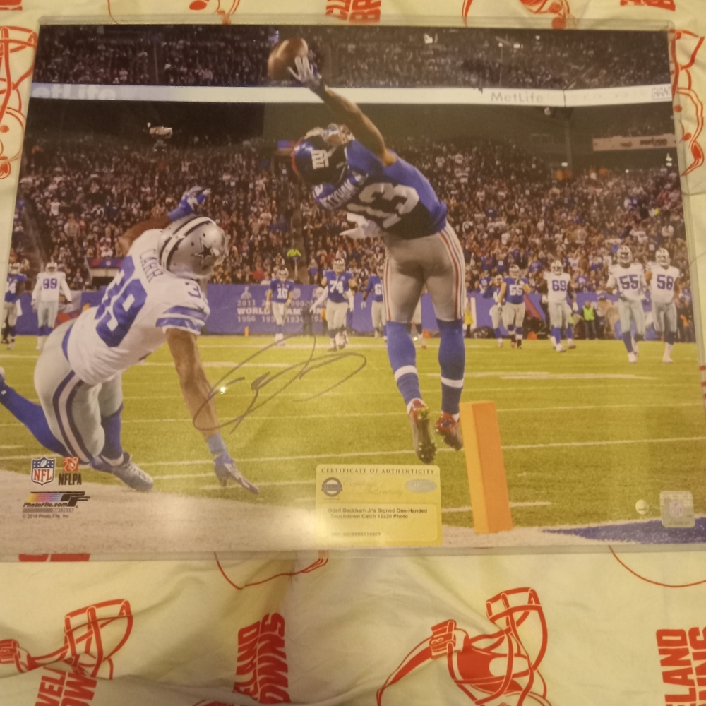 Odell Beckham autographed picture